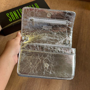 Bolsa Santa Lolla Metal Crinkle e Soft