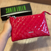 Bolsa Santa Lolla Clutch Envernizada Transversal