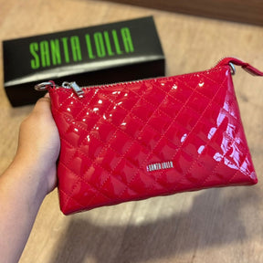 Bolsa Santa Lolla Clutch Envernizada Transversal