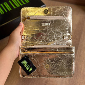 Bolsa Santa Lolla Metal Crinkle e Soft