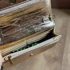 Bolsa Santa Lolla Metal Crinkle e Soft