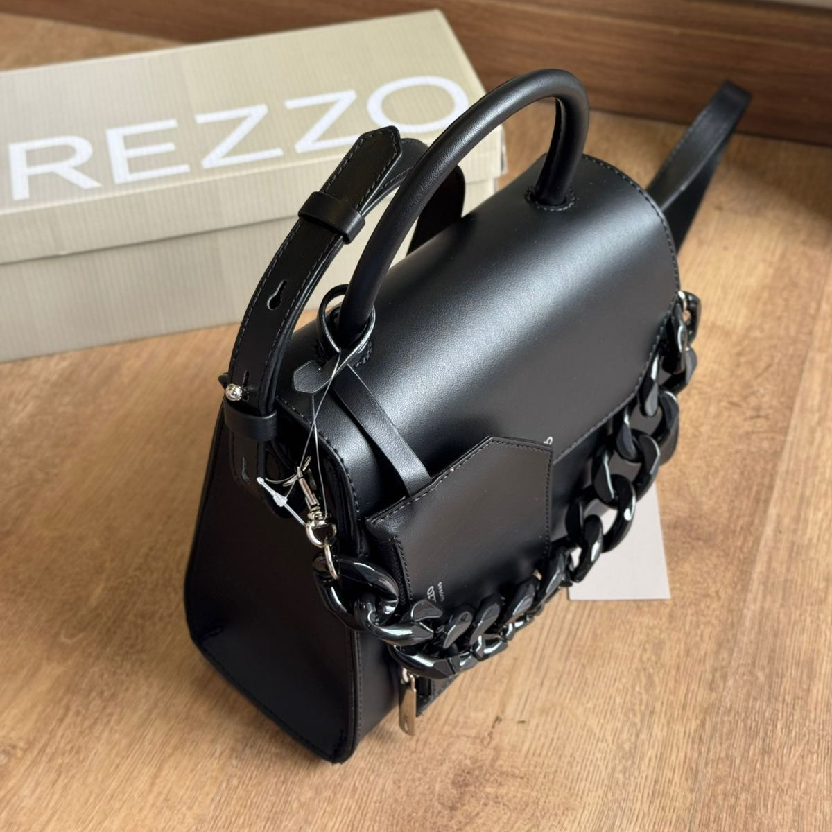 Bolsa Arezzo Satchel Média Translúcida