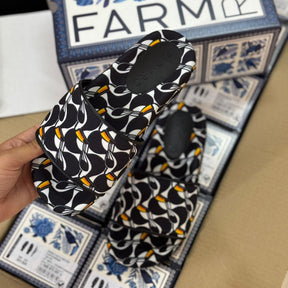 Chinelo Slide Farm Rio Praiana Print