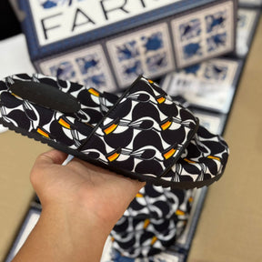 Chinelo Slide Farm Rio Praiana Print