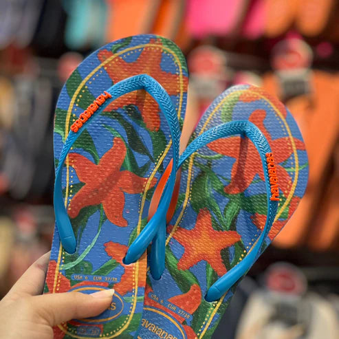 Havaianas Slim Tropical Turquesa