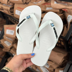 Havaianas Top P/B + Placa Logo + Pin Kombi