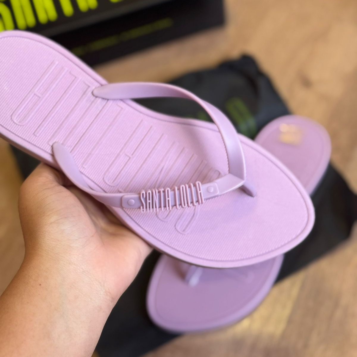 Chinelo Santa Lolla Flip Flop Borracha - Imagem 5