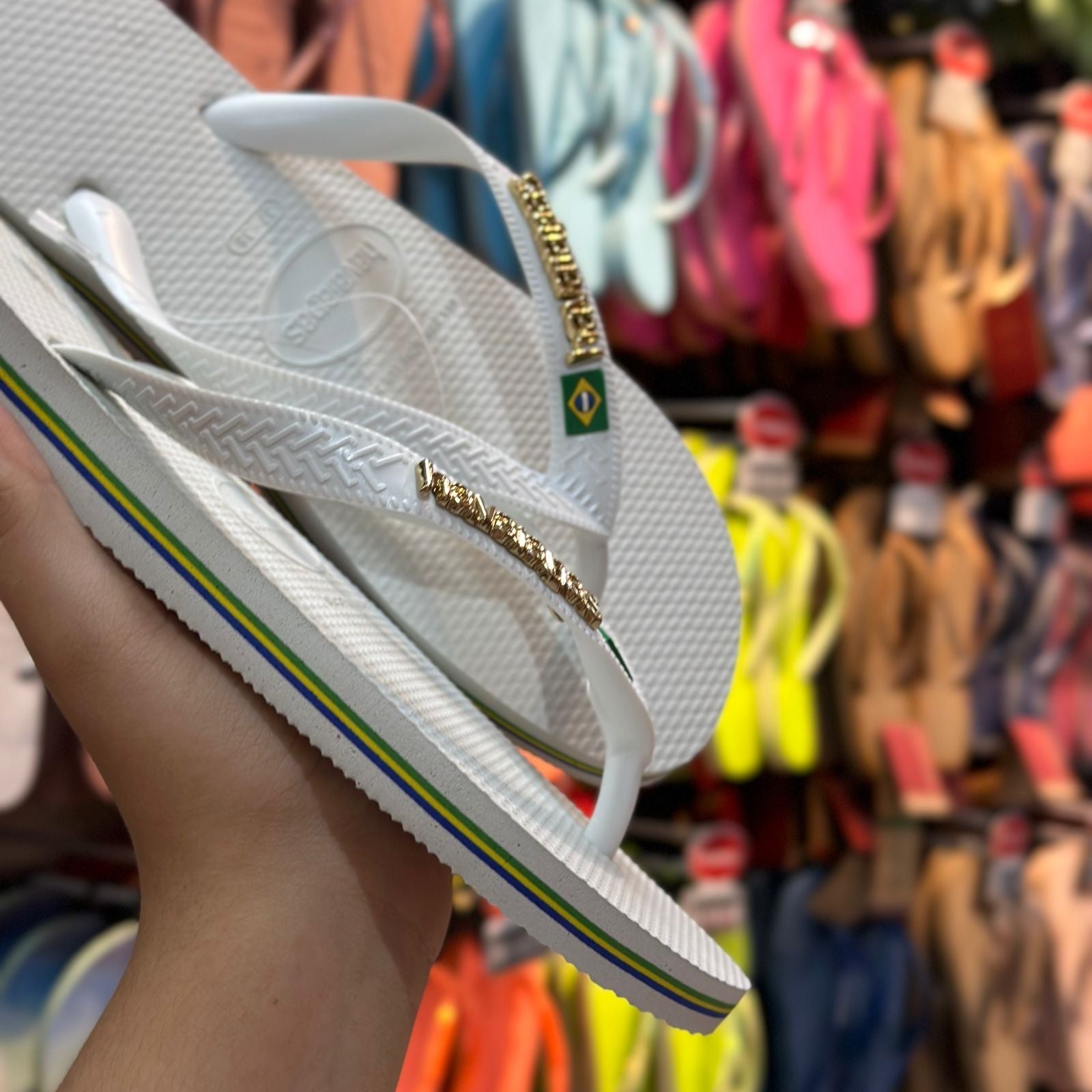 Havaianas Brasil Logo + Placa Logo Colorida - Imagem 9